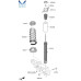 mobis rear shock absorbers for kia stinger 2017-20
